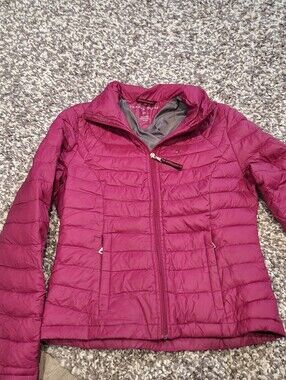 Tommy Hilfiger Magenta Quilted Packable Puffer